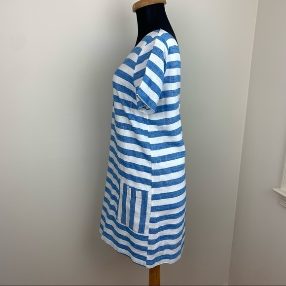 Linen‎ Blend Striped Dress - Picture 5 of 13